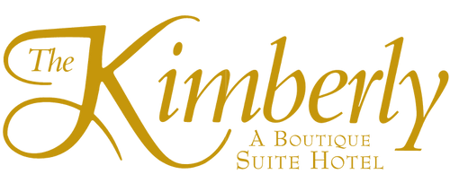 The Kimberly A Boutique Suite Hotel logo in gold