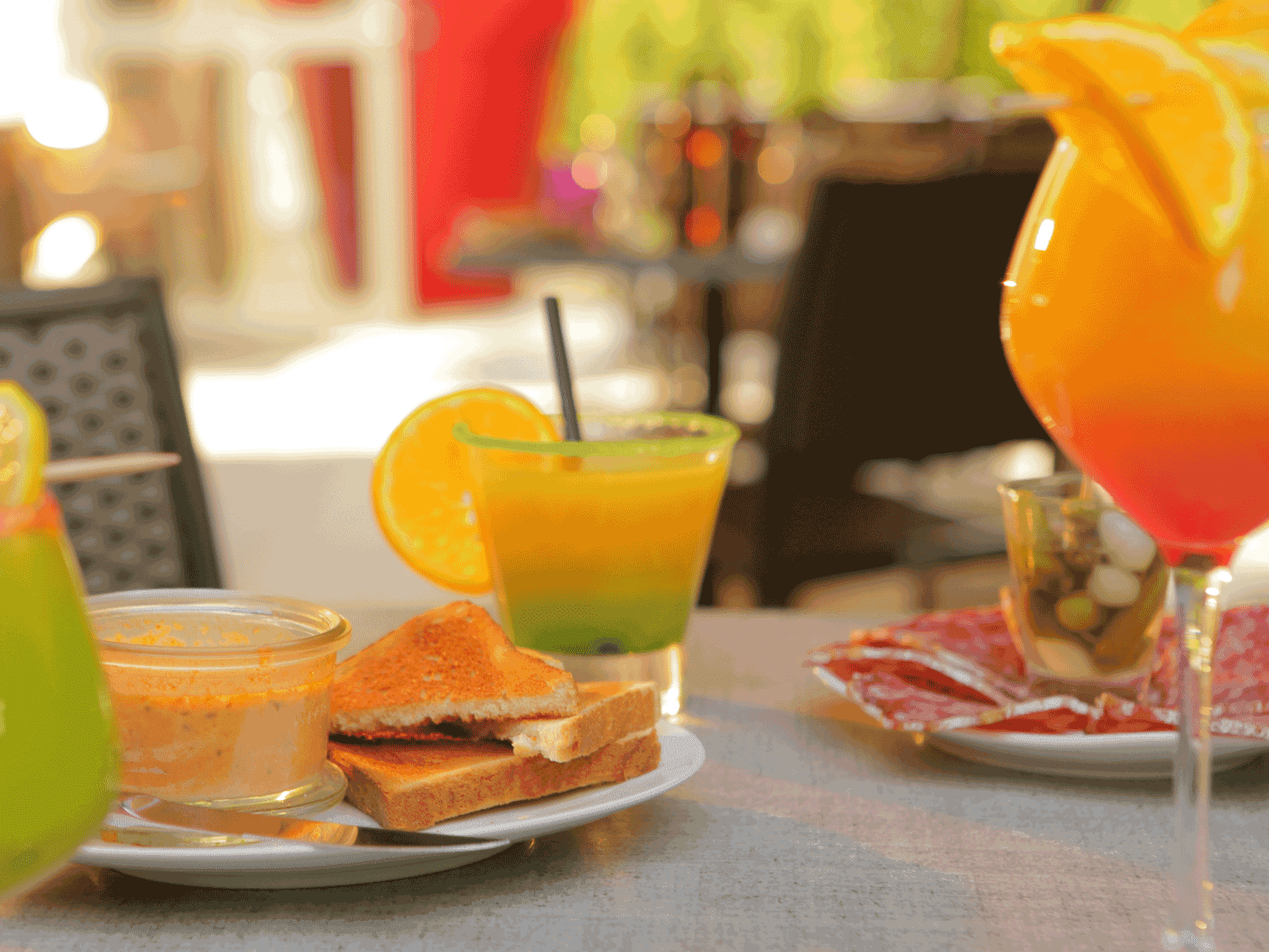 Breakfast bread & drinks at The Originals Hotels