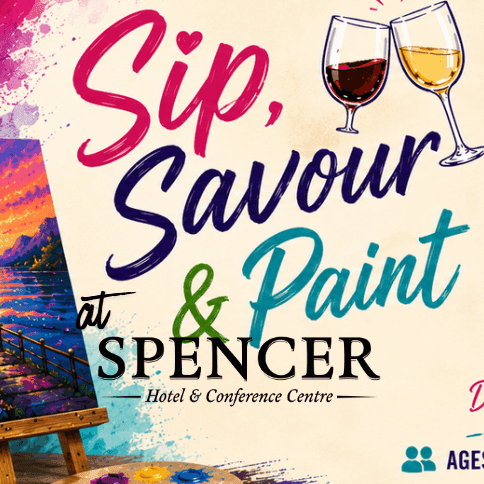 Sip, Savour & Paint sign