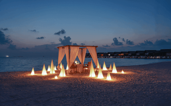 Grand Park Kodhipparu Private Dinner Set Up
