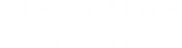 White Logo of Mercure Hotels 