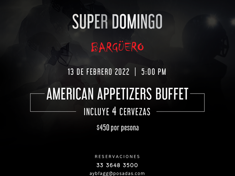 Bargueero Buffet poster at Grand Fiesta Americana