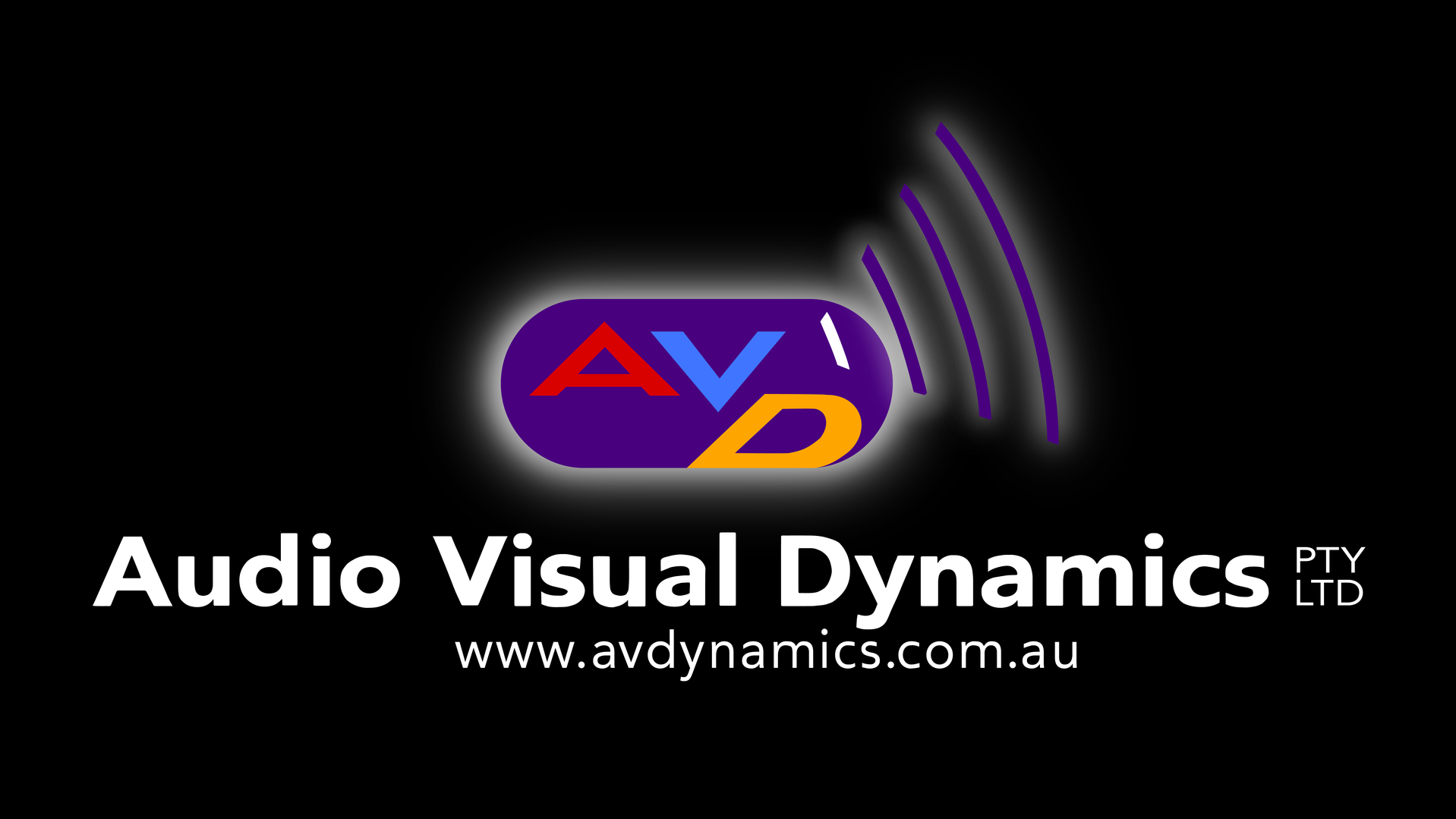 Poster of Audio Visual Dynamics used at Pullman Albert Park