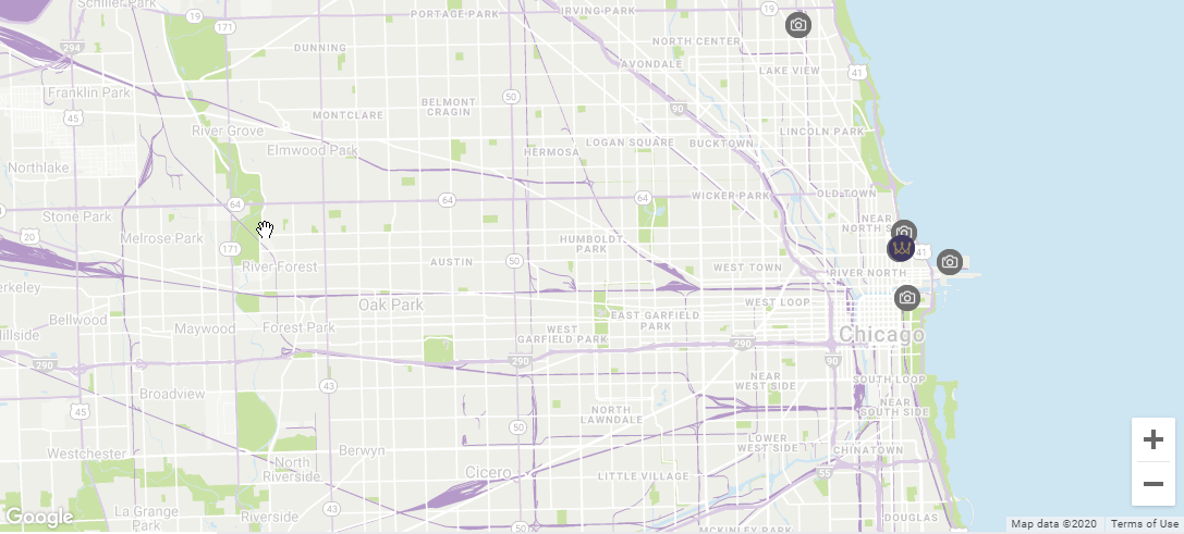 Map location Warwick Allerton - Chicago