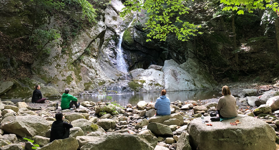 People at Peak Energy Wellness session near Honor's Haven