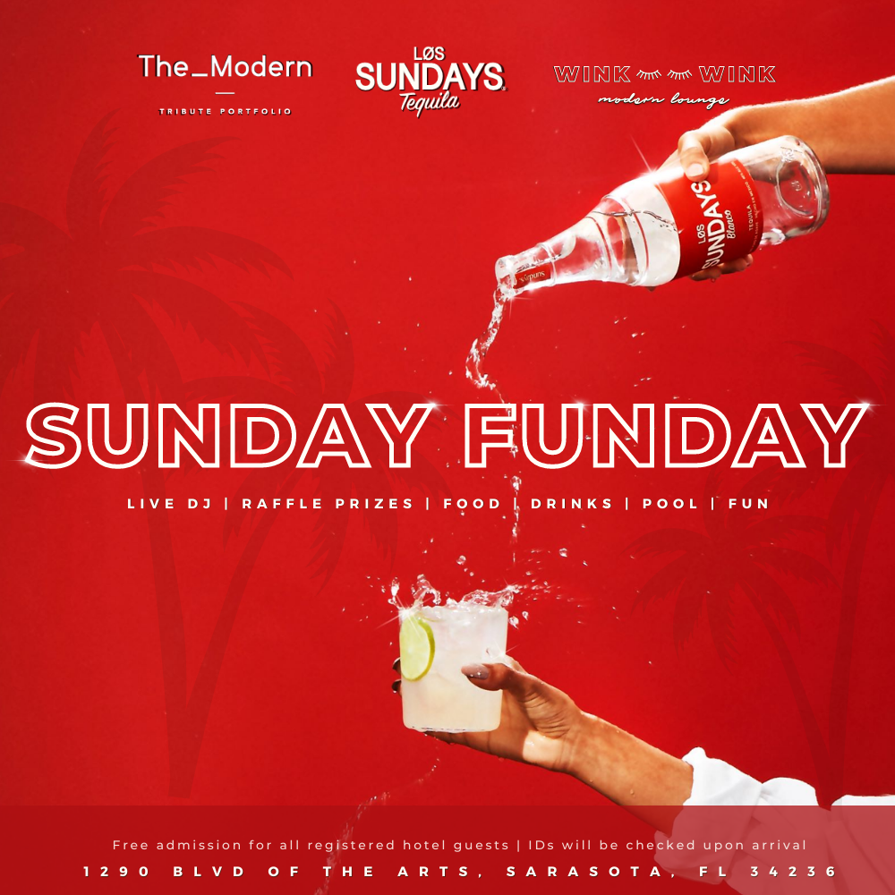 Sunday Funday poster used at The Sarasota Modern