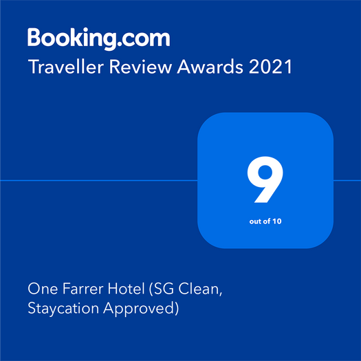 Booking.com award One Farrer Hotel