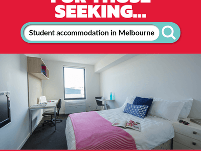 A well-furnished student living room with bed, desk, and window at Student Living on Cobden.