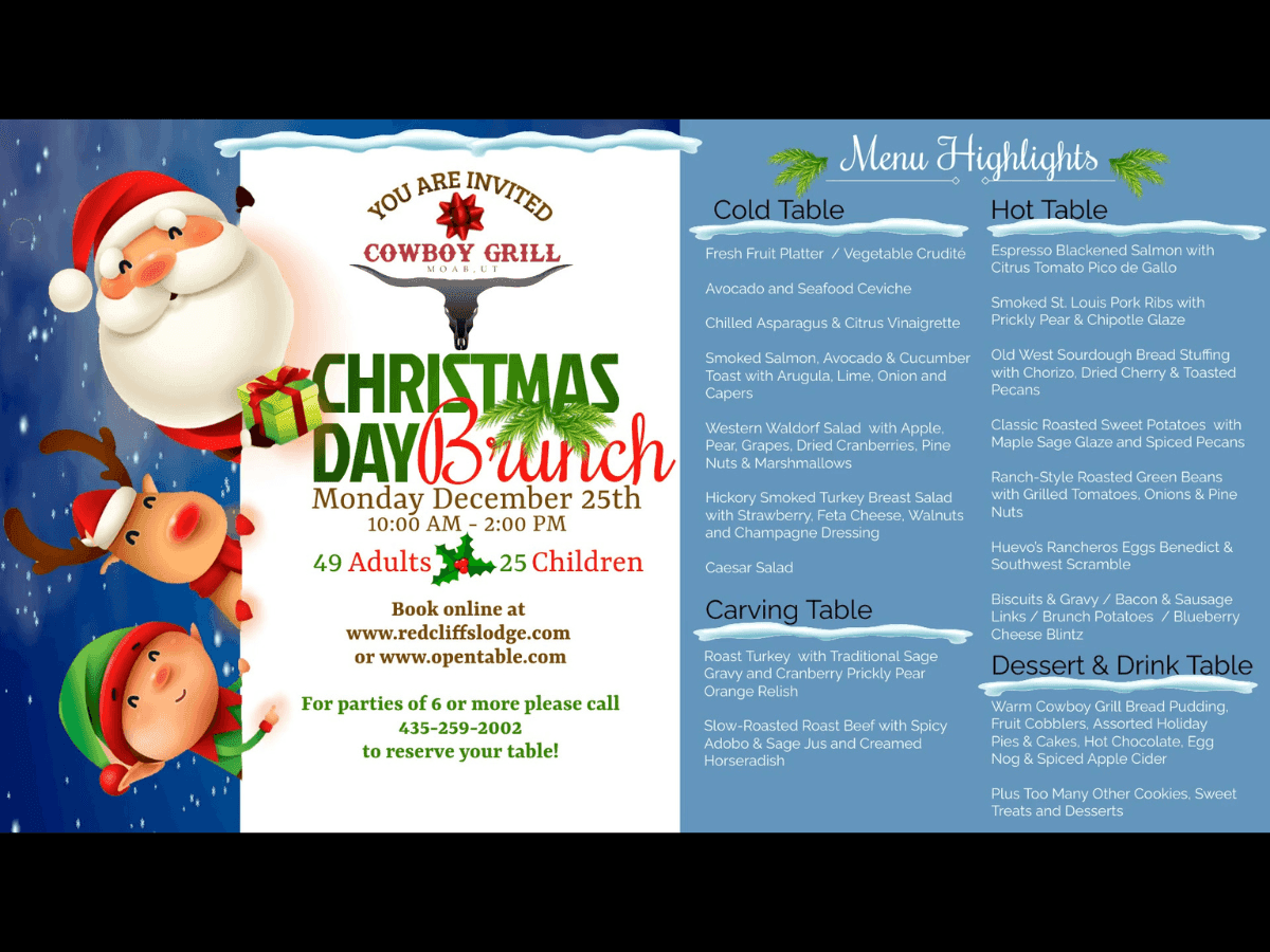 Red Cliffs Lodge Christmas Brunch