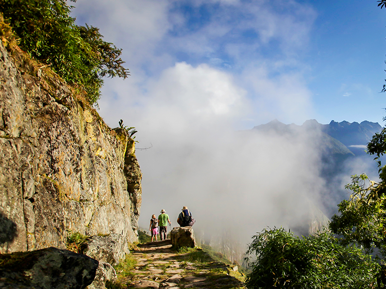 Landscape view of the Inca Trail near Hotel Sumaq