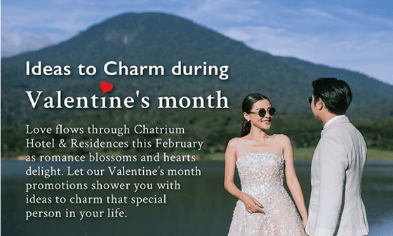 A couple during Valentine's at Chatrium Hotels & Residences