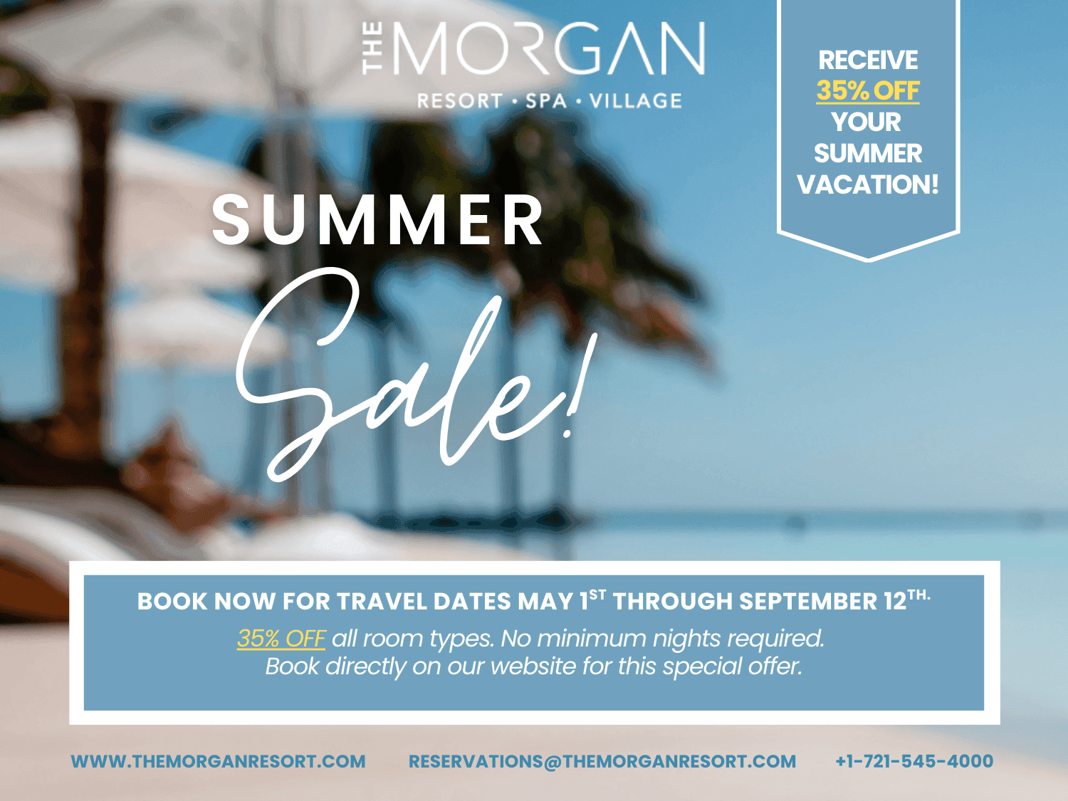 35% OFF Summer Sale