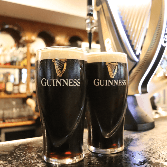 Guinness beer at Fenians Irish Pub, located in Perth's CBD