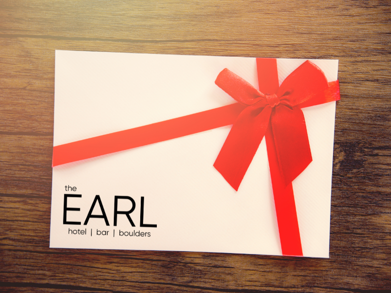 Gift certificate for Hotel Earl