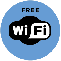 Vector icon of free wifi at Infinity Bay Resort