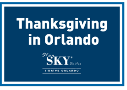 Thanksgiving in Orlando banner used at Lake Buena Vista Resort Village & Spa