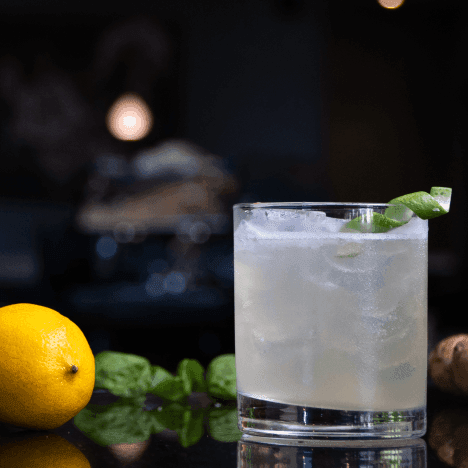 Close-up of a drink in Chill lounge at Penasco del Sol