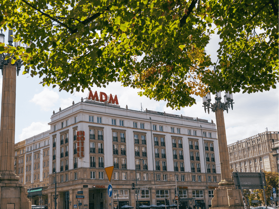 Hotel MDM - fasada, Plac Konstytucji