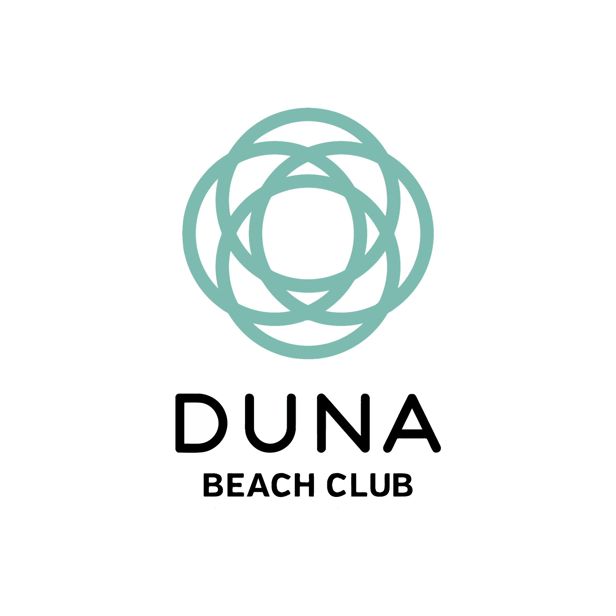 Official logo of Duna Beach Club used at Indura Resort