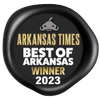 Logo of Arkansas Times Best of Arkansas Winner 2023 used at Arlington Resort Hotel & Spa