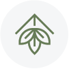 A vector icon used for Green Haus at Kinship Landing