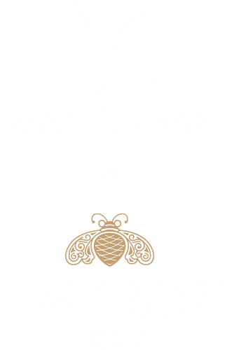 Official white logo of May Fair Bar used at The May Fair Hotel
