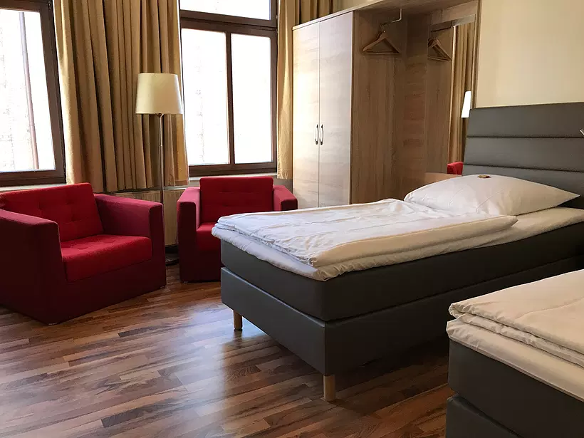 Double Room Boardinghouse with two beds at Rheinland Hotel Kollektion