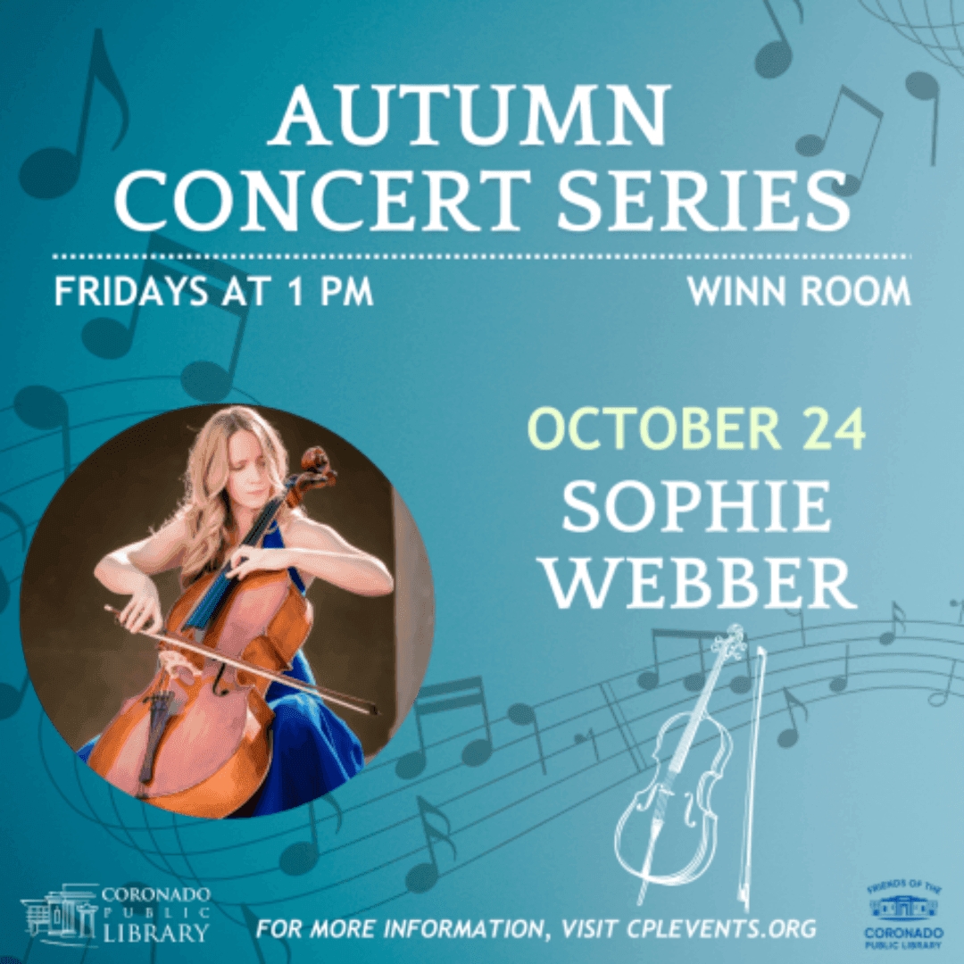 Autumn Concert Series Featuring Sophie Webber | What to do in San Diego | El Cordova Hotel