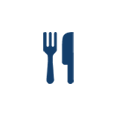 Vector icon for dining used at Clinton Hotel South