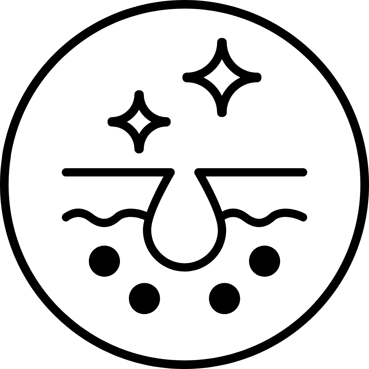  Vector icon of abstracted skin cross-sectio used at Hotel X Toronto