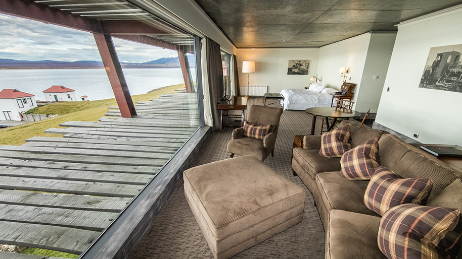 Singular Suite with living space at The Singular Patagonia