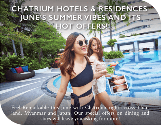 Two ladies by the swimming pool at Chatrium Hotels & Residences