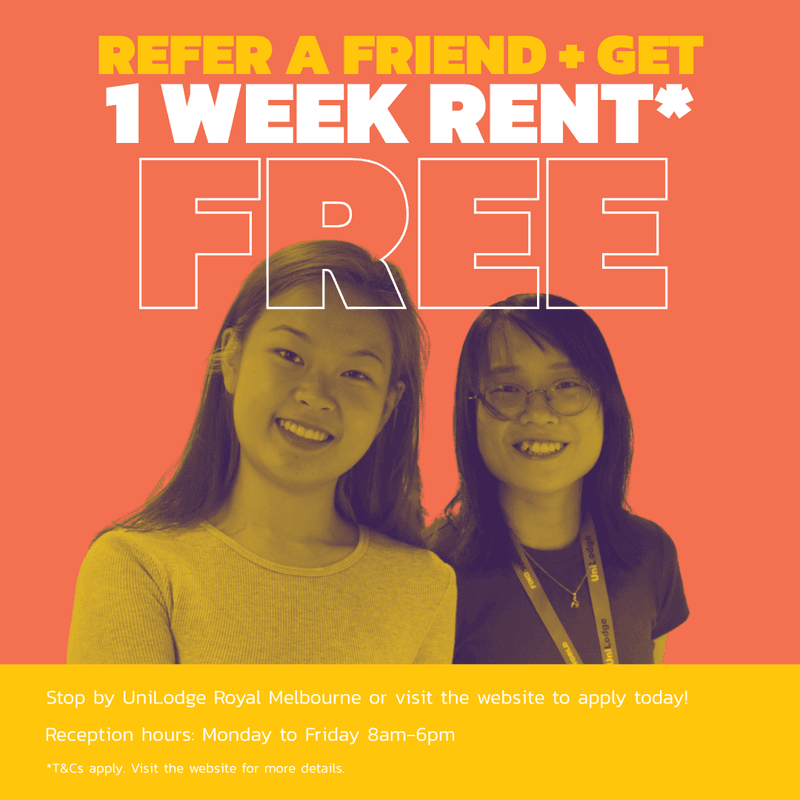 UniLodge Royal Melbourne - Refer a friend May 2025