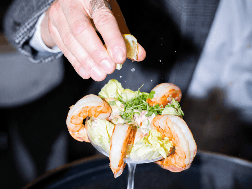 Shrimp Cocktail at ALK restaurant at the Godfrey Hotel Hollywood.