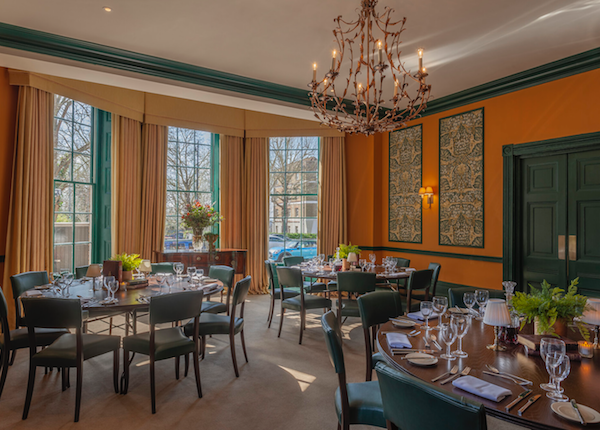 Interior view of a dining area at Richmond Hill Hotel