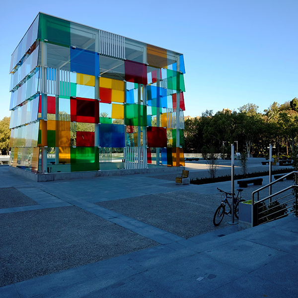Exterior View of Centre Pompidou Malaga near Marbella Club