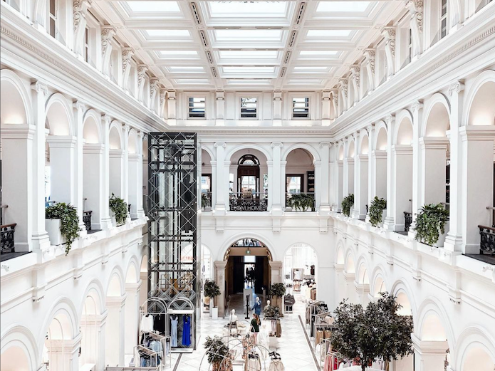 Interior of H&M department store near Brady Central Melbourne