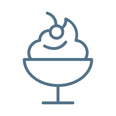 Dessert icon representing sweet treats and desserts at Anchorage By The Sea