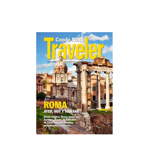 Traveler magazine cover page at Rome Luxury Suites