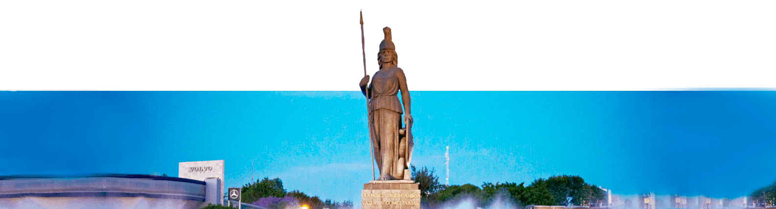Minerva Roundabout statue near near Hotel Guadalajara