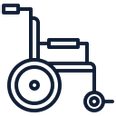 A vector icon used for wheelchair at York Hotel Singapore