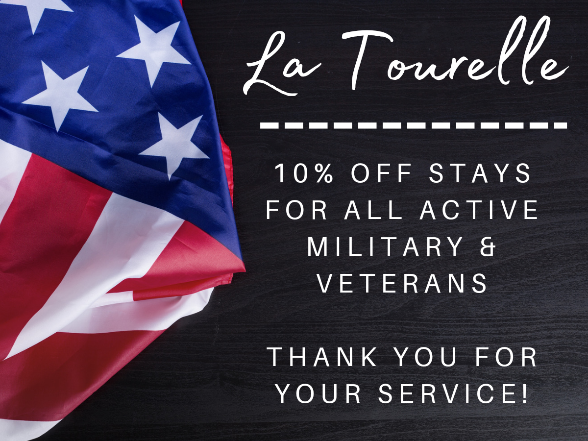 10% Military Special offer poster of La Tourelle Hotel and Spa