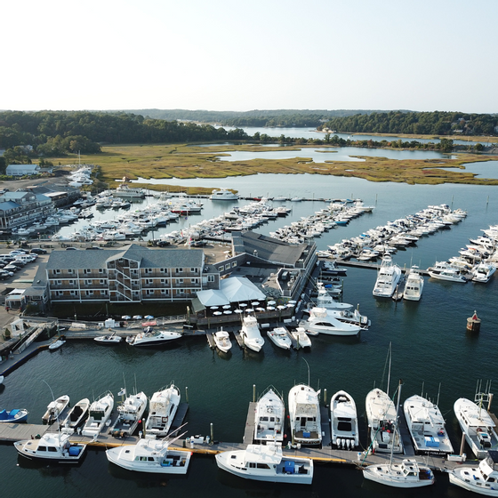 Boats parked in harbour near Beauport Hotel Gloucester 