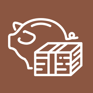 Vector illustration of financial savings used at The Brook