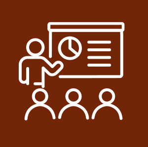 Vector icon representing Advancement Education & Training at Eureka Casino Resort