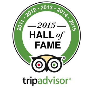 TripAdvisor's Certificate of Excellence Hall of Fame 2015