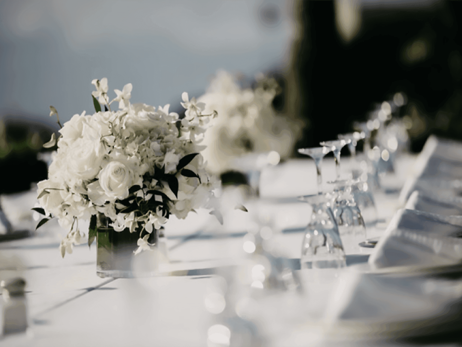 Table setup done for a wedding at Ka'anapali Beach Hotel Hawaii