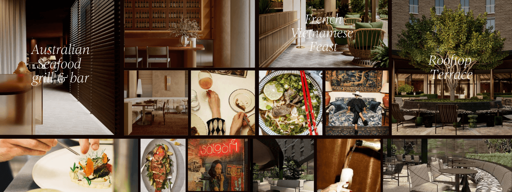 A collage of images