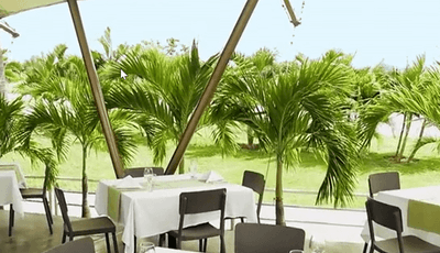 Dining area in La Laguna Restaurant at Playa Blanca Beach Resort