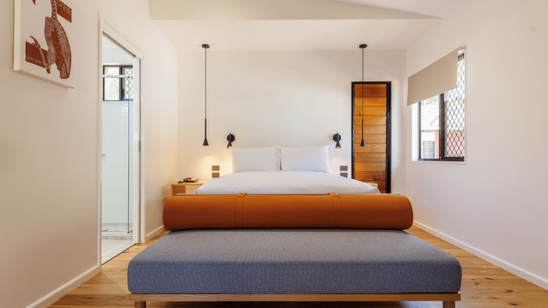 Bed & sofa bed in Deluxe Bungalows at Mercure Darwin Airport